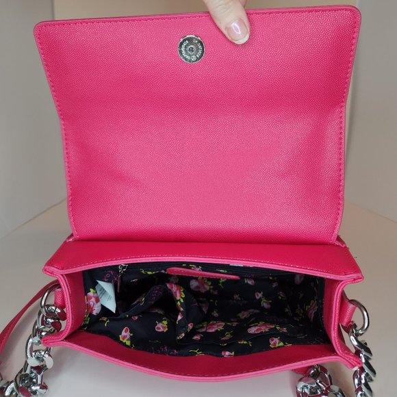 Bestey Johnson Red XODEVIN Shoulder Bag with Chain - NWT - Picture 8 of 10